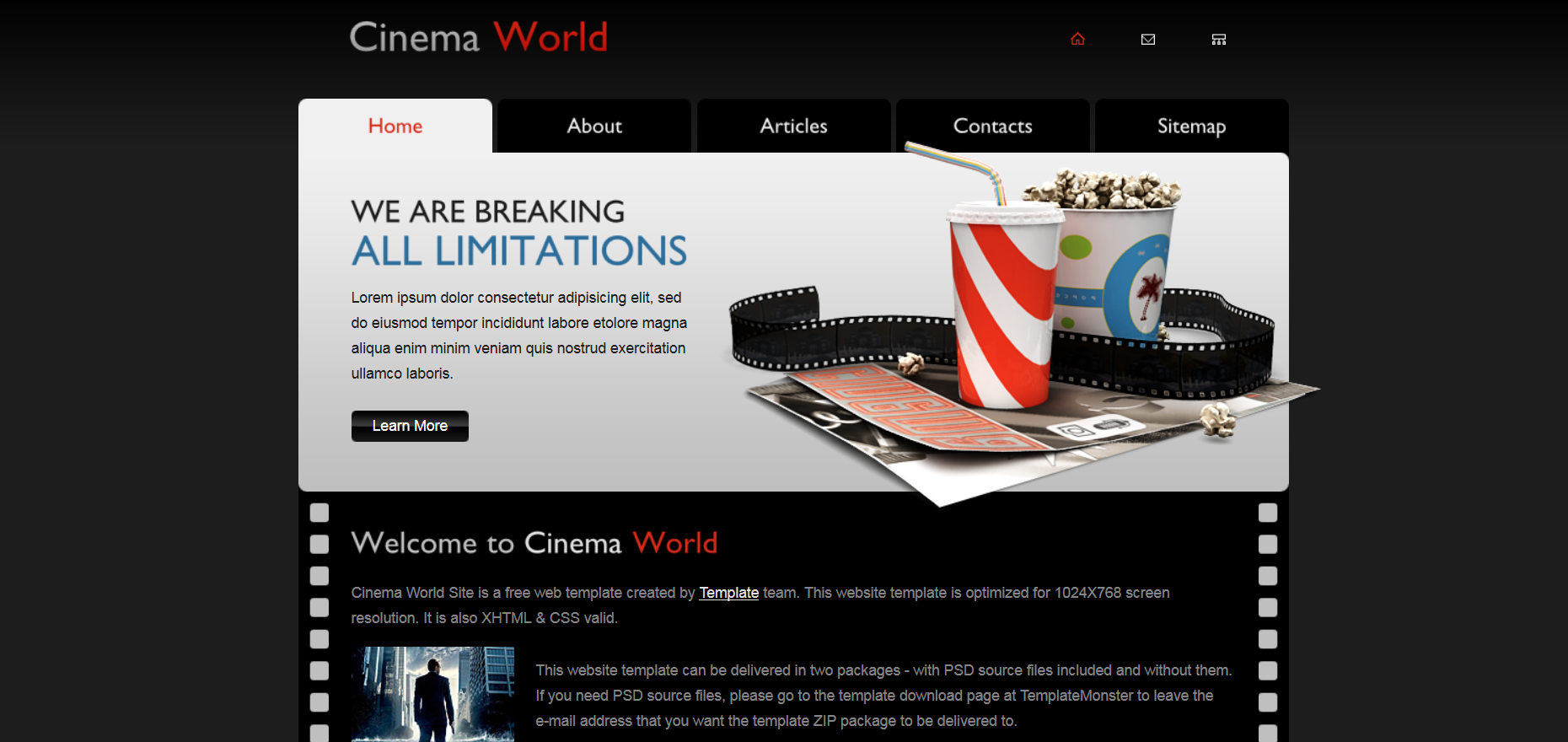 Шаблон сайта Музыка №228