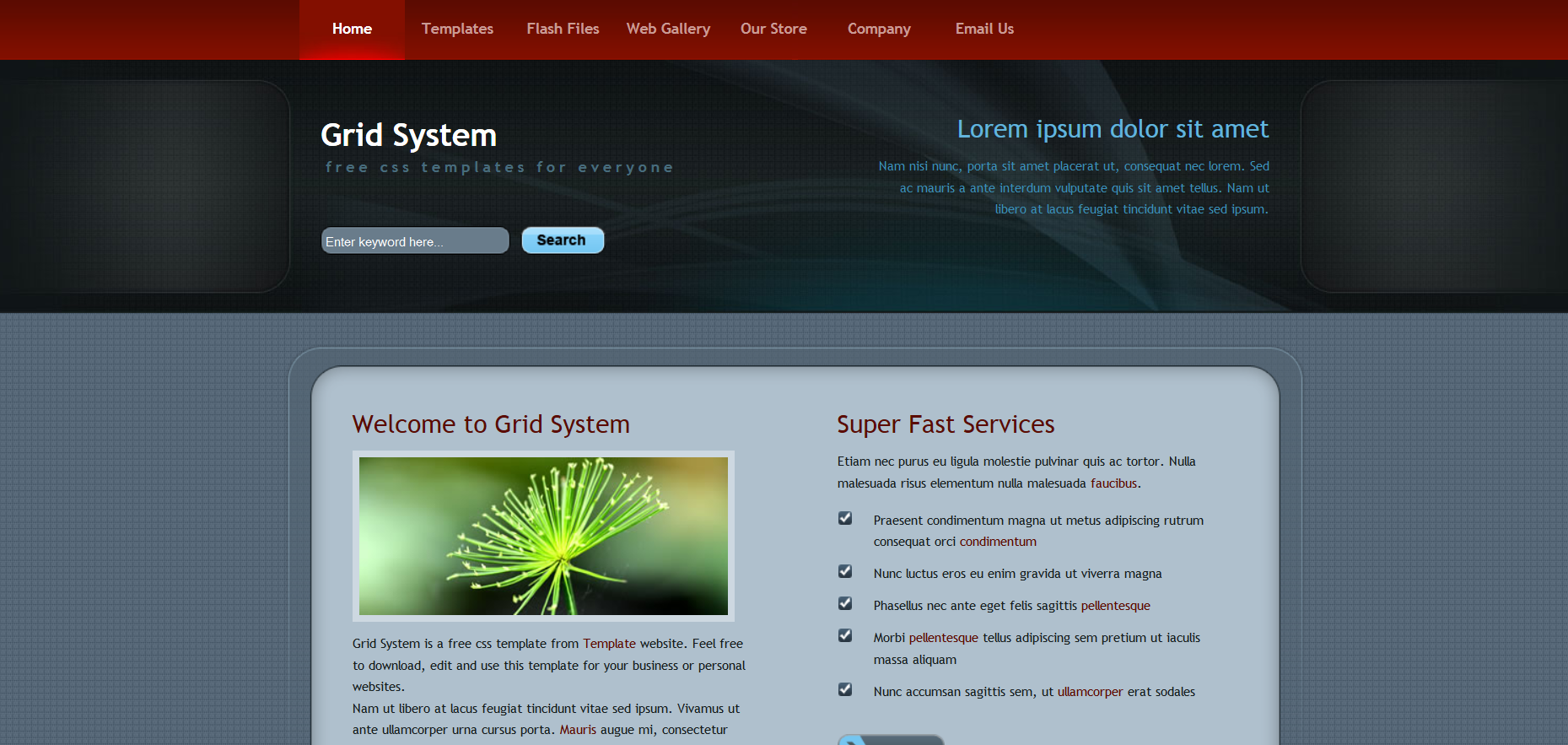 Шаблон сайта Природа №434