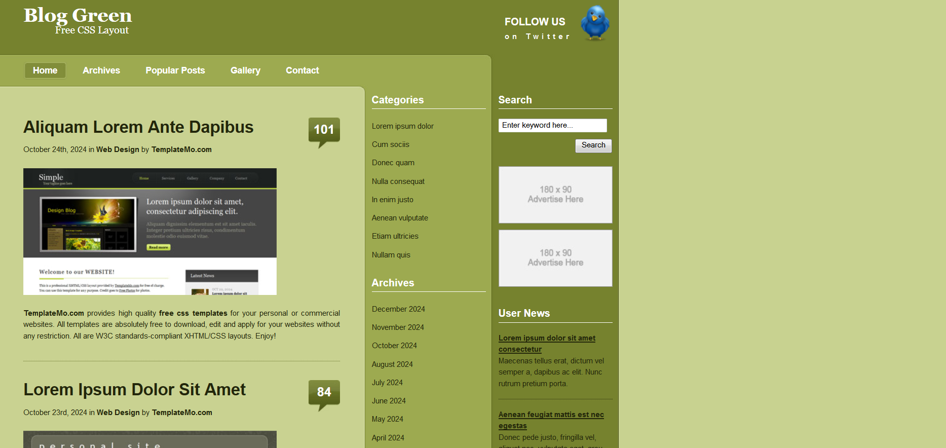 Шаблон сайта Персональные №483