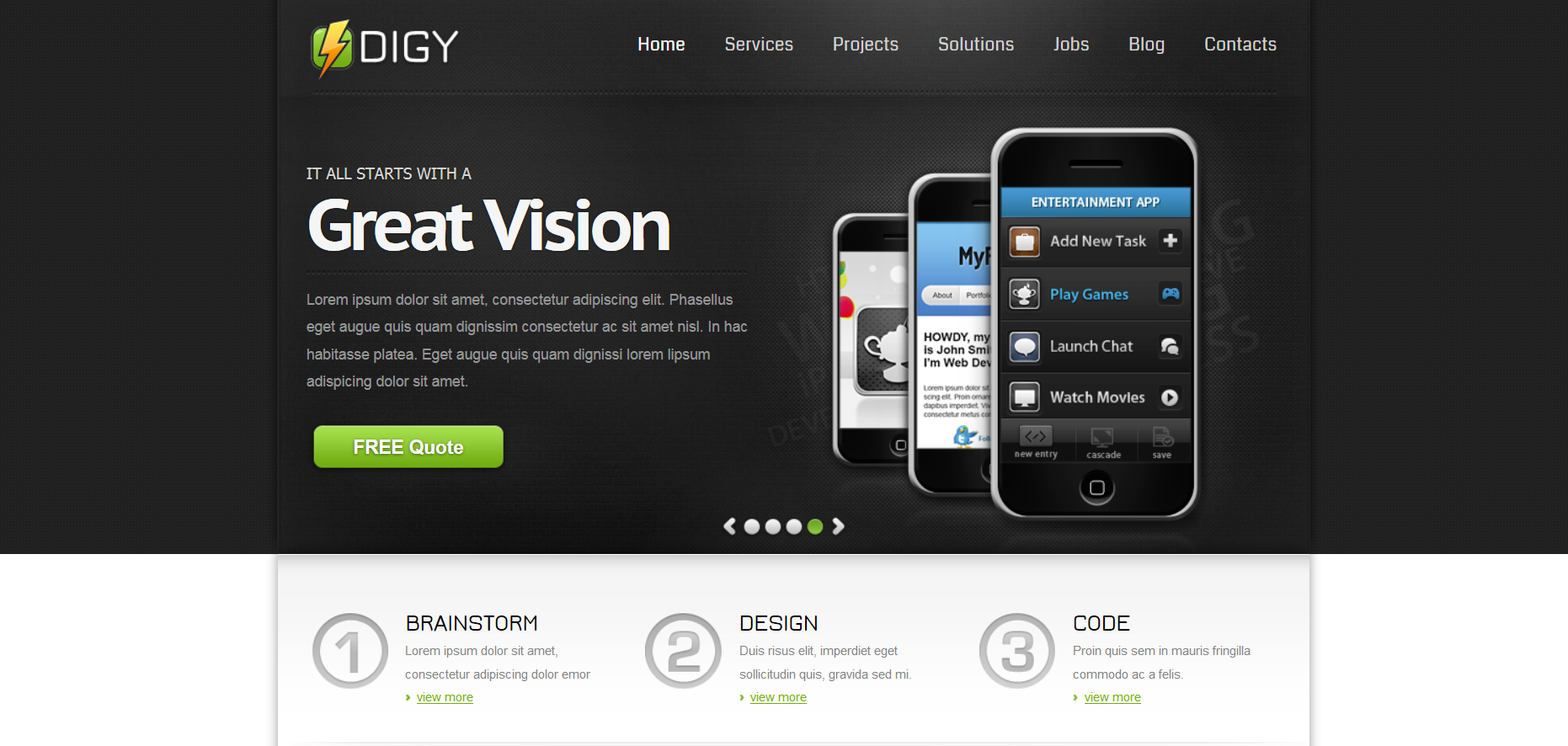 Шаблон сайта Веб №535